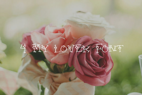 4 My Lover Valentines Day Font