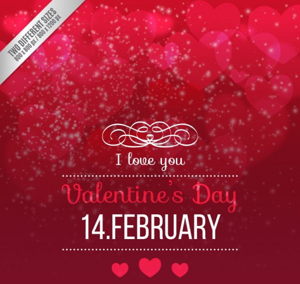 Awesome Free Vector Valentine Day Background