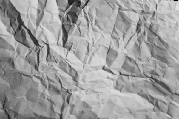 Black and White Crumpled Paper Texture