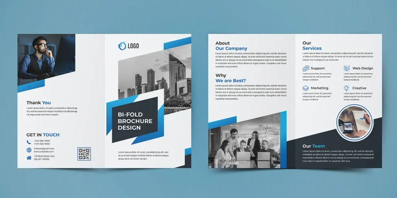 Business Bifold Brochure Design