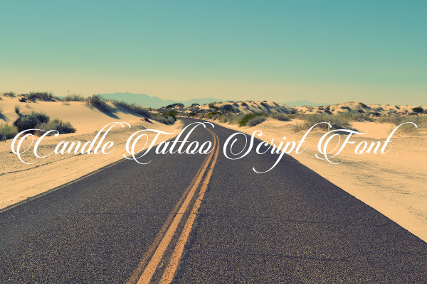 Candle Tattoo Script Font