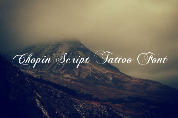 Chopin Script Tattoo Font