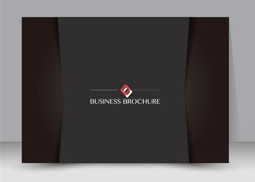 Classic business brochure vector