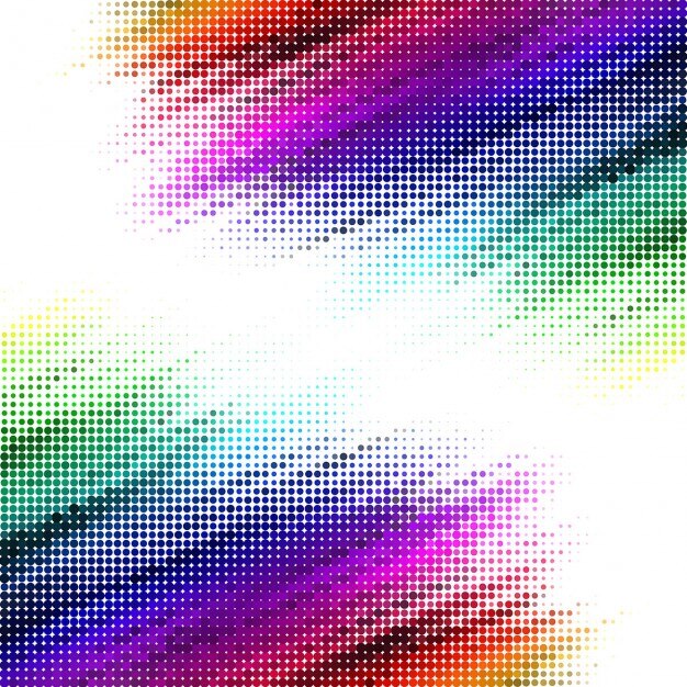 Color Halftone Texture Design