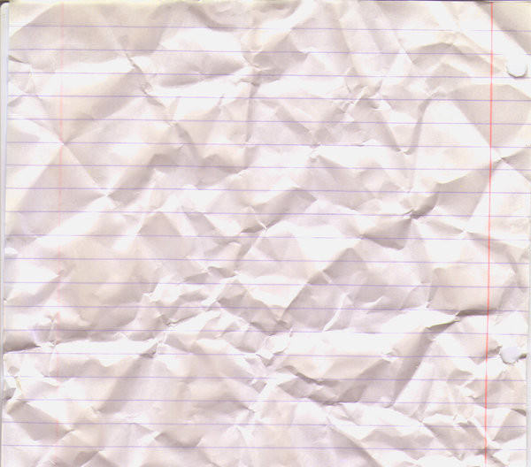 Crumpled Lined Paper Texture