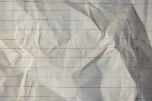 Crumpled Notebook Paper Texture