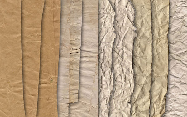 Crumpled Paper Texture Stock