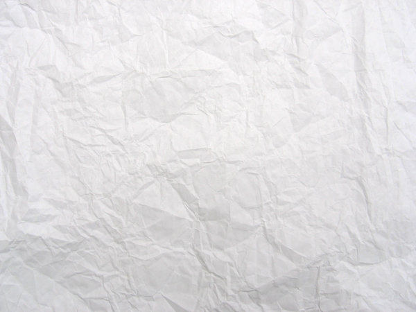 Crumpled White Paper Texture