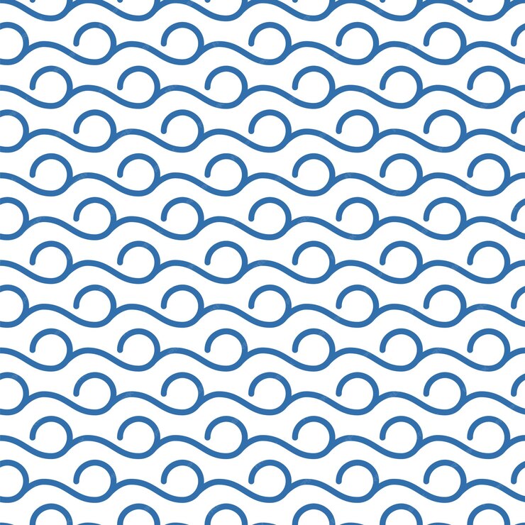 Curly water waves pattern