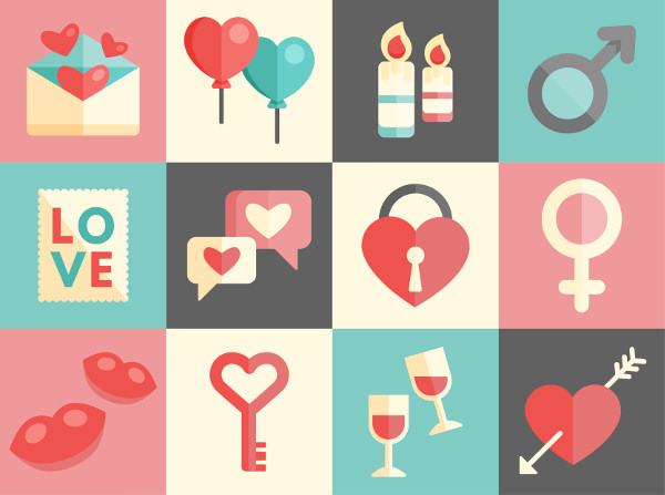 Cute Valentines day Icons