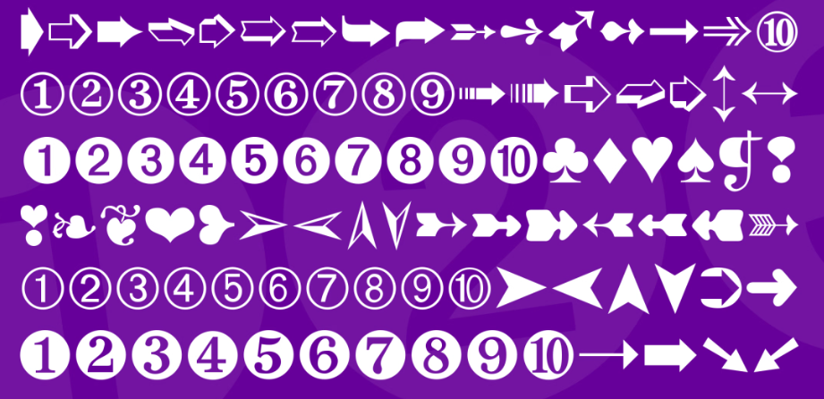 Digits Number Font