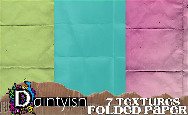 Download 7 Daintyish Folded Paper Texture