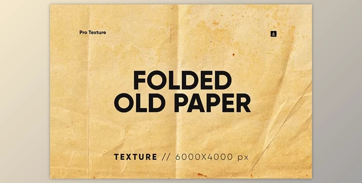 Download Folded Old Paper Texture