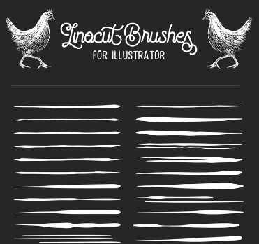 Download Free Linocut brushes