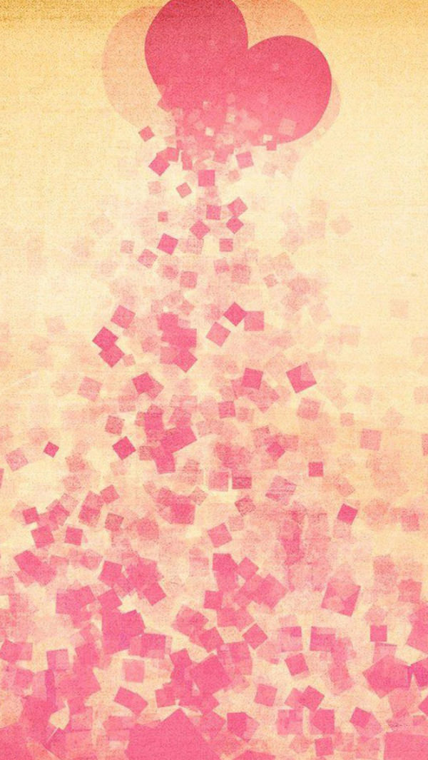 Dreamy Love Pine Tree Pink iPhone Background