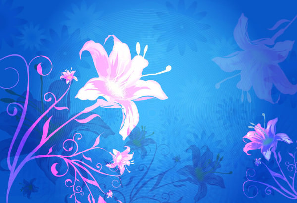 Flower Vector Background Graphic