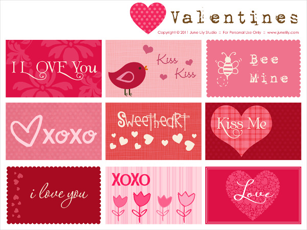 Free Printable Valentines Card Download