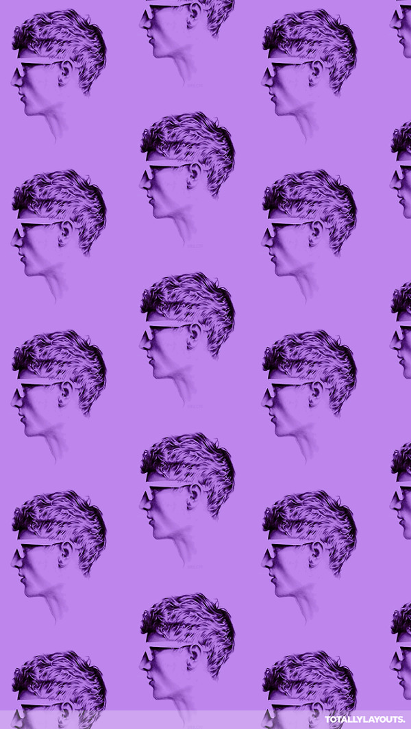 Free Purple Hipster iPhone Background For You