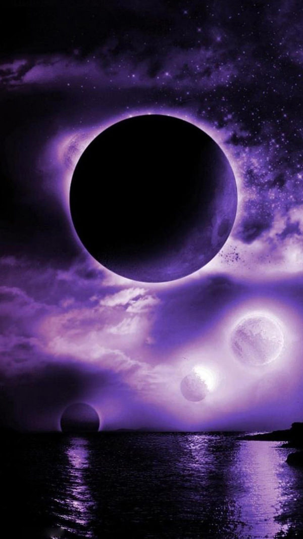 38+ Purple Space Background Phone Gif