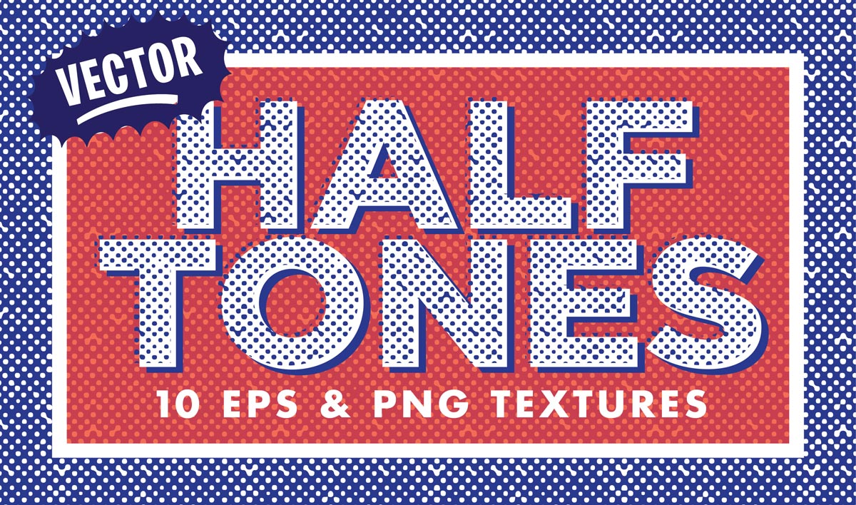 Free Vector Halftone Textures