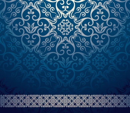 Free Vector Retro Vintage Floral Swirl Background