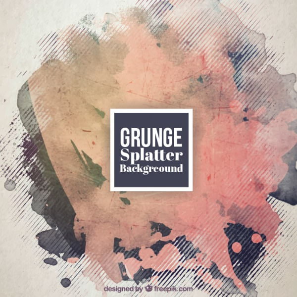 Grunge Splatter Free Vector Background