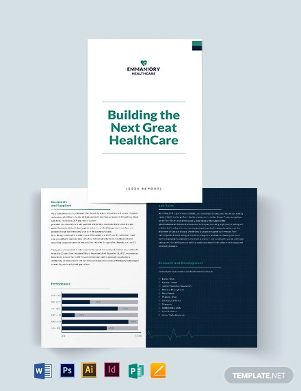health and safety annual report bi fold brochure template