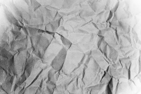 High Quality Black and White Crumpled Paper Texture