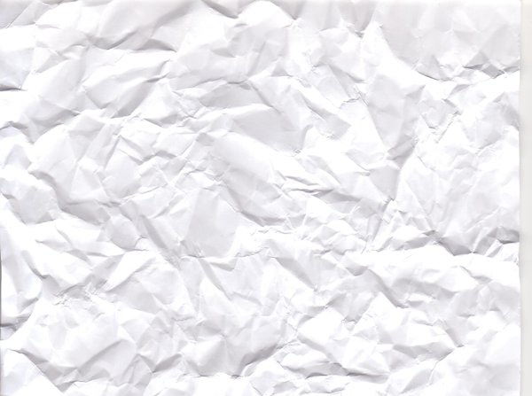 High Quality Crumpled White Paper Texture