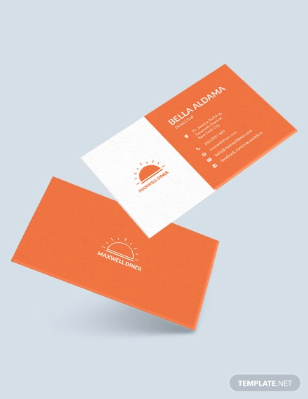 modern restaurant business card