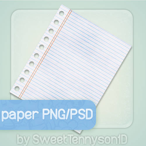 Notebook Paper Texture PSD