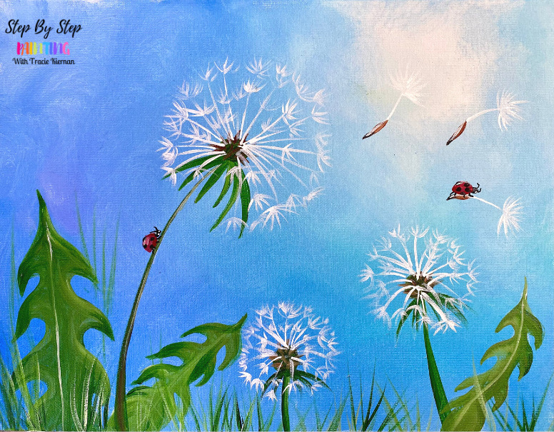 Painting Dandelions Brushes