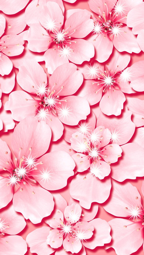 Pink Flower iphone 5s Background For Free