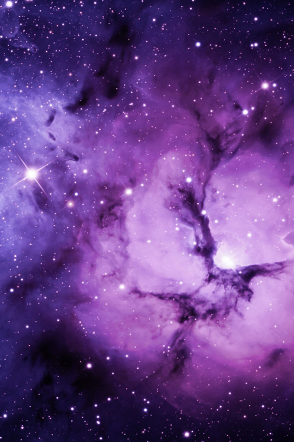 Purple Nebula iPhone Background For Free