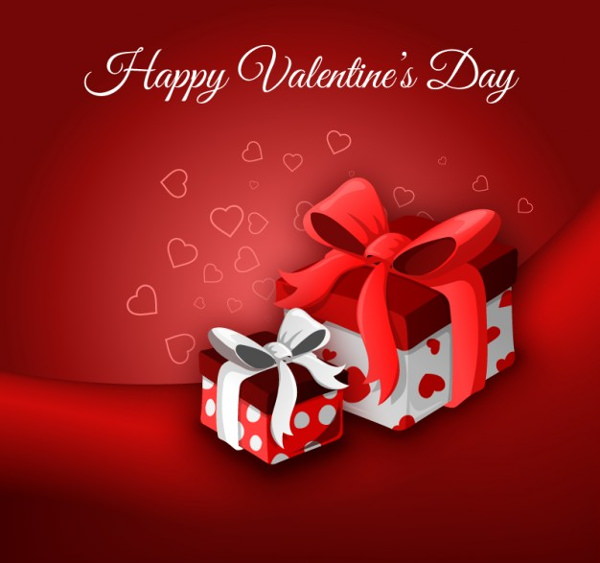 Realistic Happy Valentine's Day Background