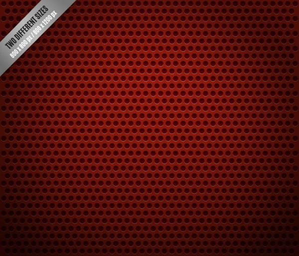 Red Background Metal Texture with Dots