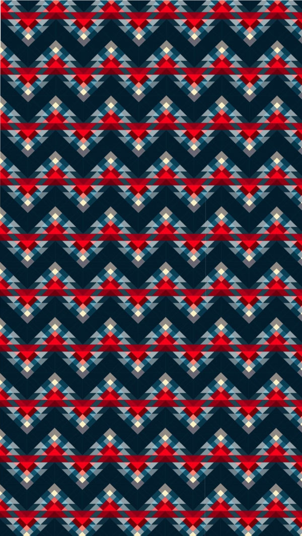 Red Blue ZigZag iPhone 5c Background