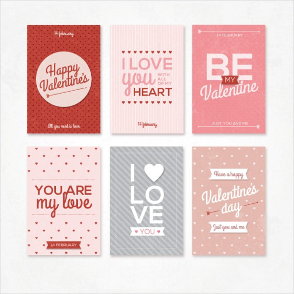 Retro Collection of Valentines Day Cards