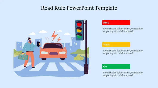 Road Rule PowerPoint Presentation Template