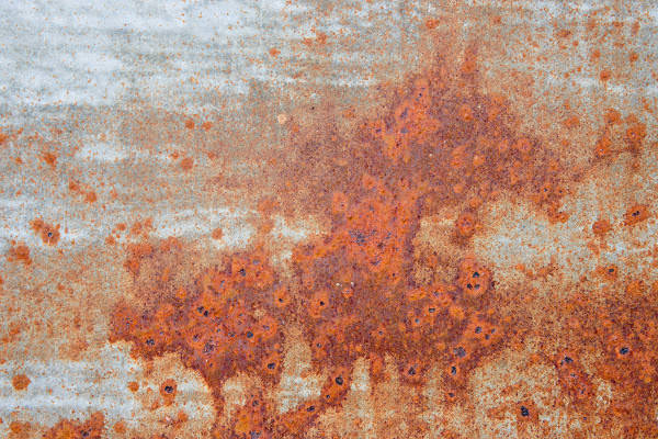 Rusted Red Metal Background Texture