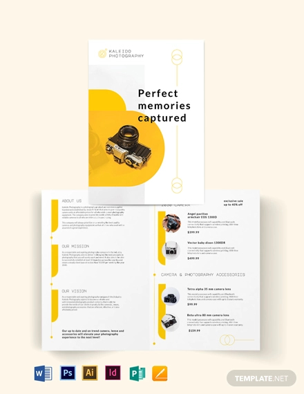 sales bi fold brochure template