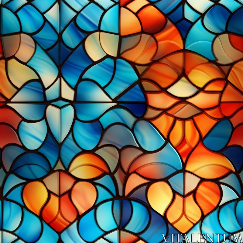 Seamless Stained Glass Texture for Mosaics