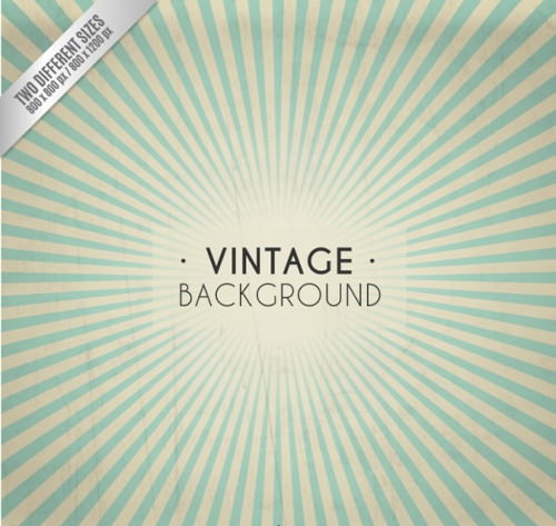 Vintage Sunburst Background Free Vector