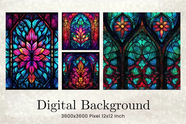 Window Stained Glass Background Glass Texture