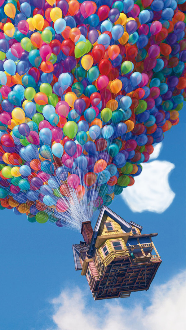iPhone 5 Pixar UP HD Background