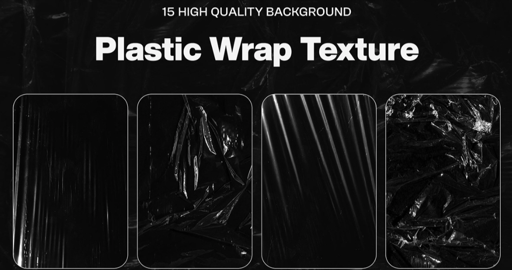 15 Plastic Wrap Texture Overlays