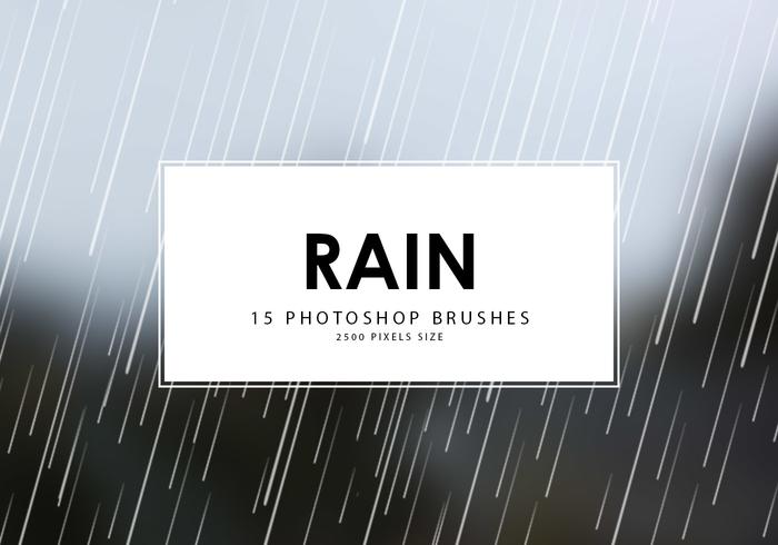 15 Rain Photoshop Brushes for Free Download