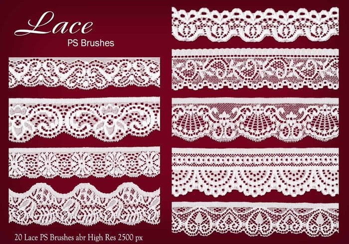 20 Lace PS Brushes