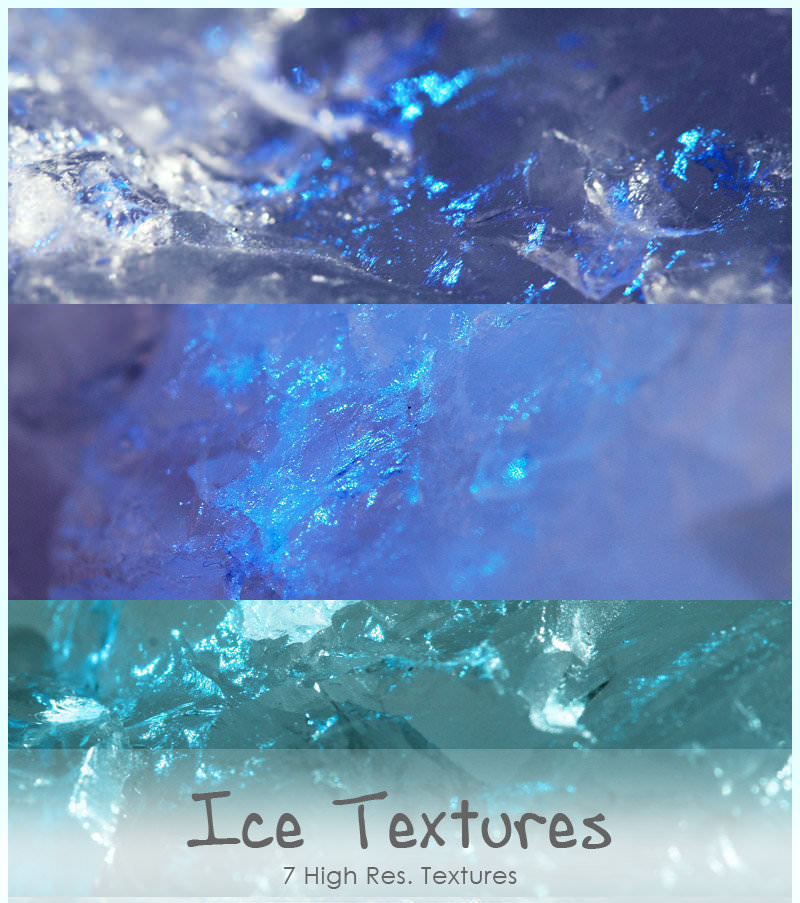 7 High Res Ice Textures Pack