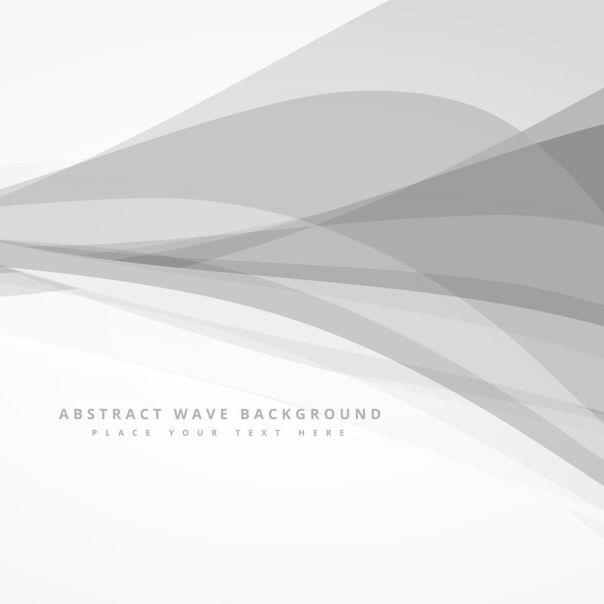 Abstract Background with Gray Waves
